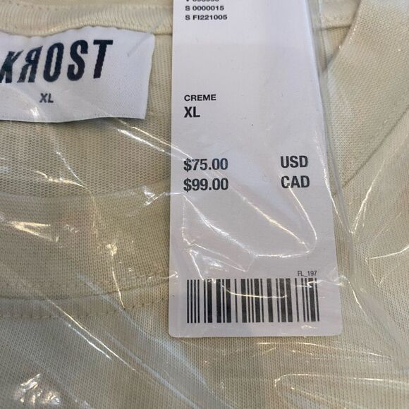 Urban Outfitters KROST X FILA UO Exclusive Oversized Tee Shirt T-Shirt NEW - Picture 6 of 7